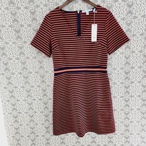 Draper James Red and Black Striped Mini Dress